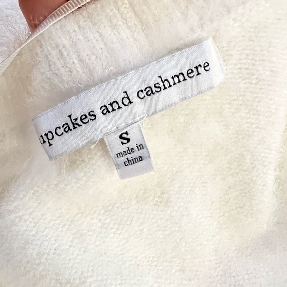 Cupcakes and Cashmere Ivory Mika Fuzzy Sweater with Pear Buttons - Picture 13 of 16